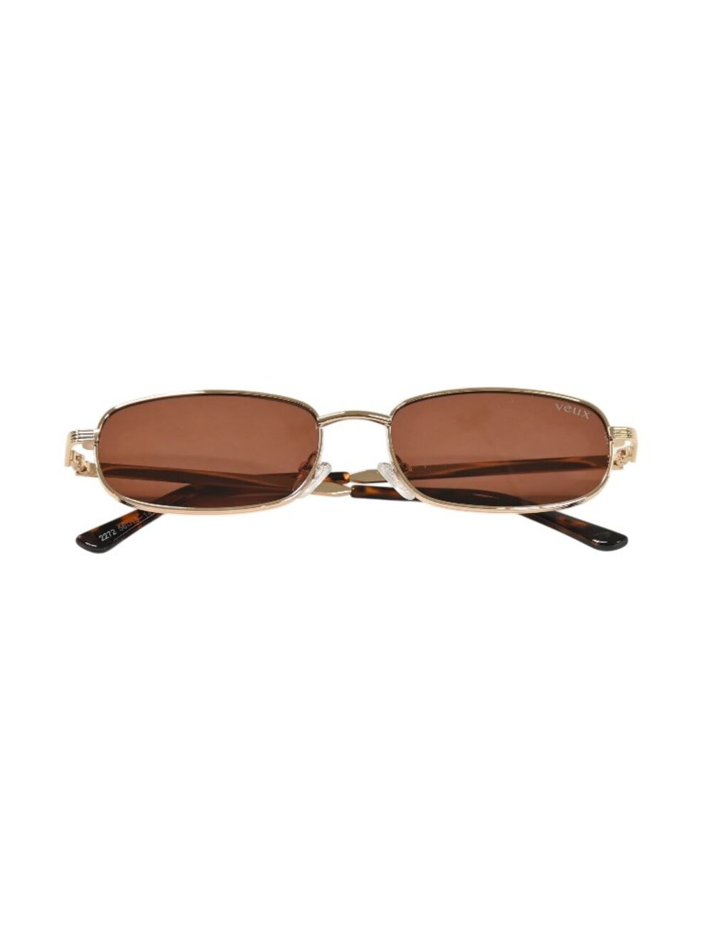 Veux by White Fox Canyon Sunglasses in Gold/Brown Lens